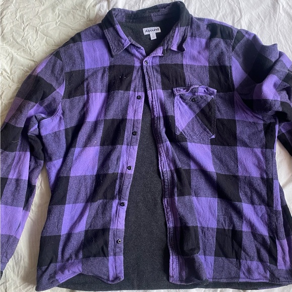 Abound Other - Purple and Black Men's Shirt